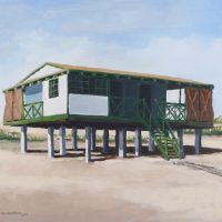 Casa de madera IV. Punta Umbría.54x72 cm. 2014