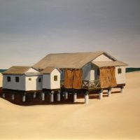 Casa de madera II . Punta Umbría 50x70 cm. 2015